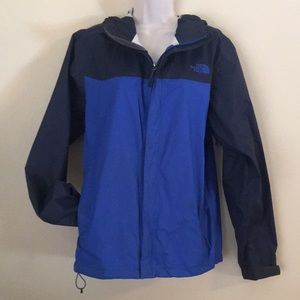 The NORTH FACE blue hooded windbreaker Men’s Medium.